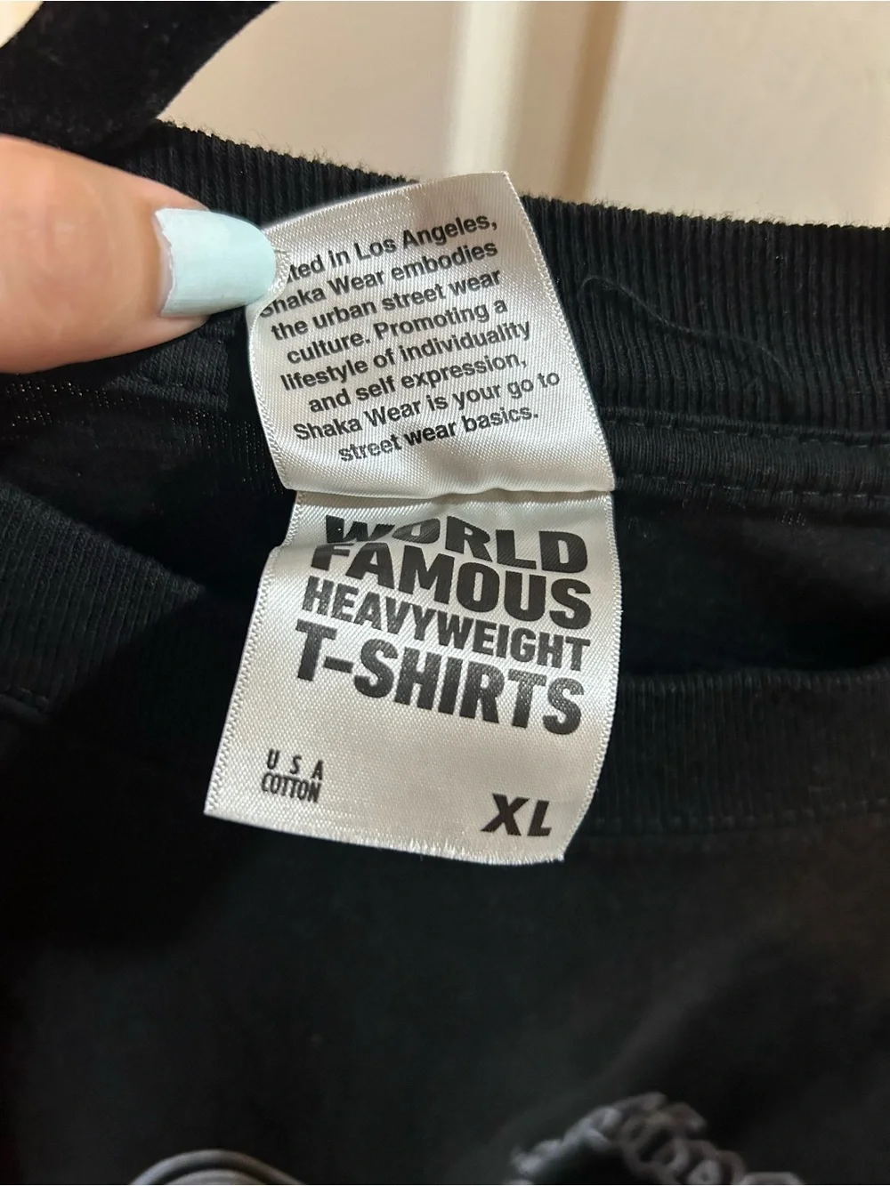 Hanes Black Tee with White Collective Codes Graphic